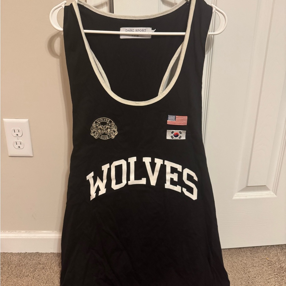Darc Sport Black and White Wolves Tank Top